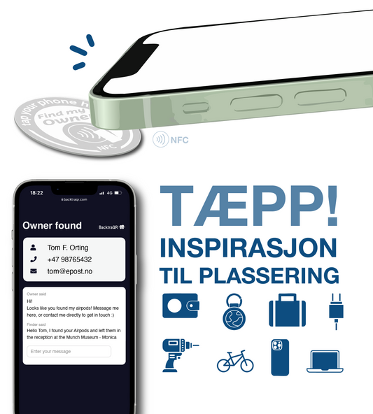 Smarte navnelapper - NFC-brikker