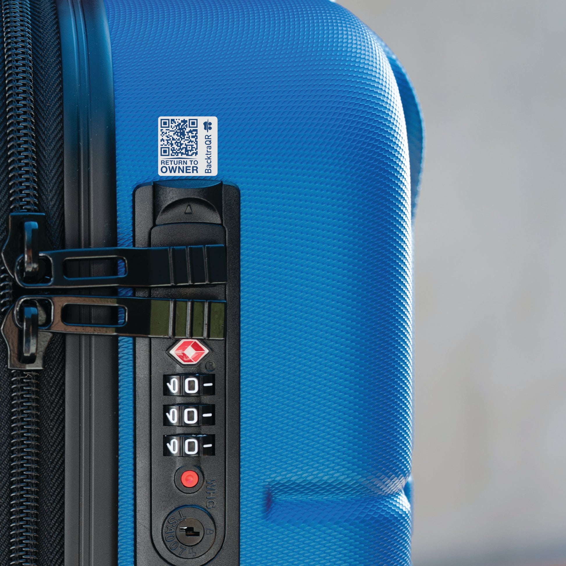 En koffert forsvinner fort, finneren kan chatte direkte med deg etter å ha skannet QR-koden! Smart eller?