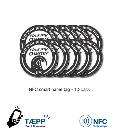 Smarte navnelapper - NFC-brikker