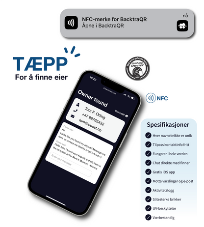 Smarte navnelapper - NFC-brikker